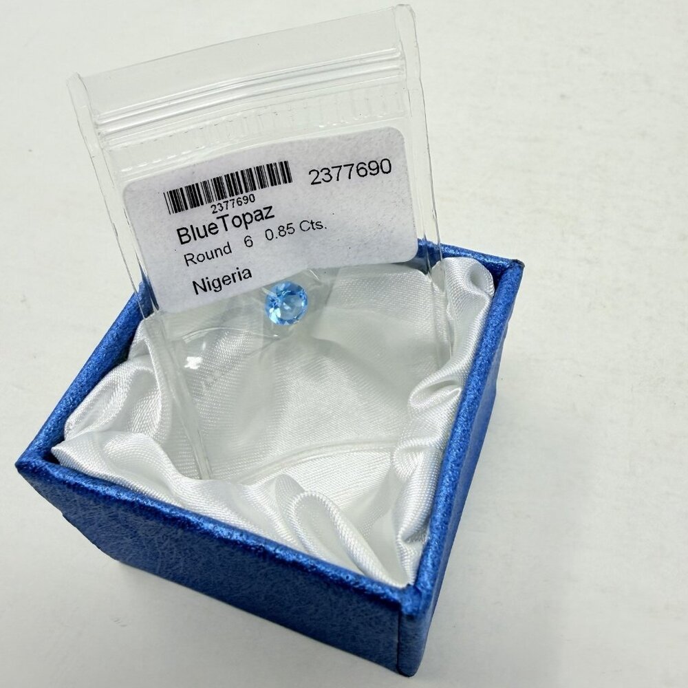 Shop LC Sky Blue Topaz Round Shaped 6mm Loose Gemstone for Jewelry‎ Making 5356